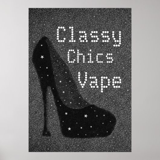 Diva Pompes Classy Chics Vape Premium Poster (Devant)