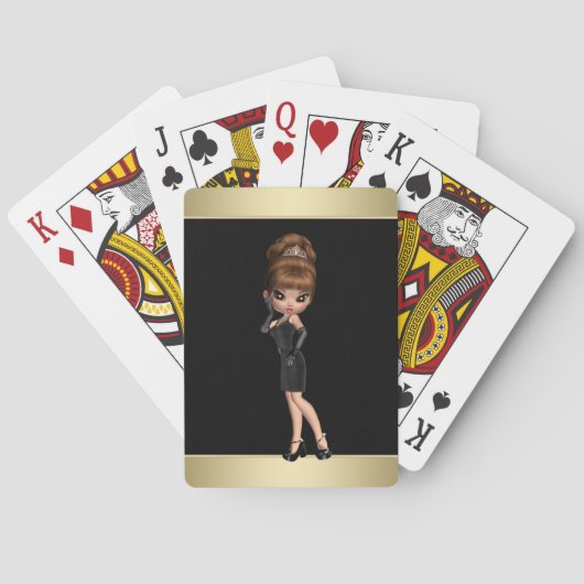 Diva Prinses Speelkaarten (Achterkant)