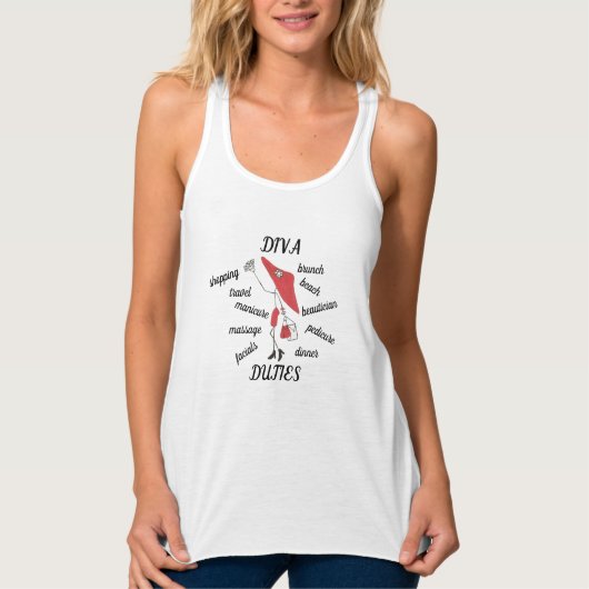 DIVA RECHTEN VROUWEN TANKTOP (Voorkant)