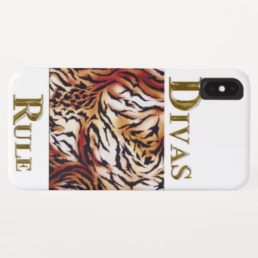 DIVA-REGELS Case-Mate iPhone CASE (Achterkant (horizontaal))