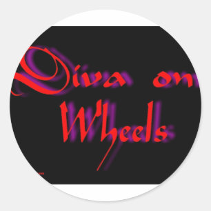 diva ronde sticker