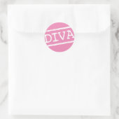 "DIVA" RONDE STICKER (Tas)