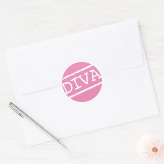 "DIVA" RONDE STICKER (Envelop)
