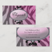 Diva roze visitekaartje (Voorkant / Achterkant)