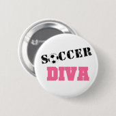 Diva Soccer Ronde Button 5,7 Cm (Voorkant /achterkant)