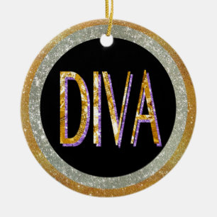 Diva Sparkle Keramisch Ornament