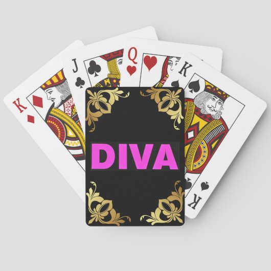 Diva Speelkaarten (Achterkant)
