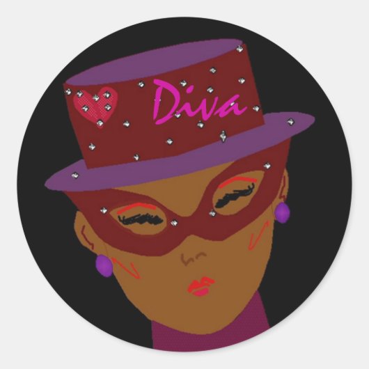 "Diva" Sticker (Voorkant)