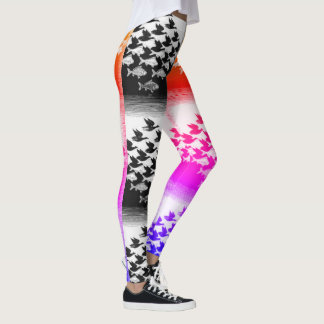 Diva Stijl kleurrijke en zwart-witte leggings
