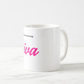 Diva – Tasse à café rose (Devant droit)