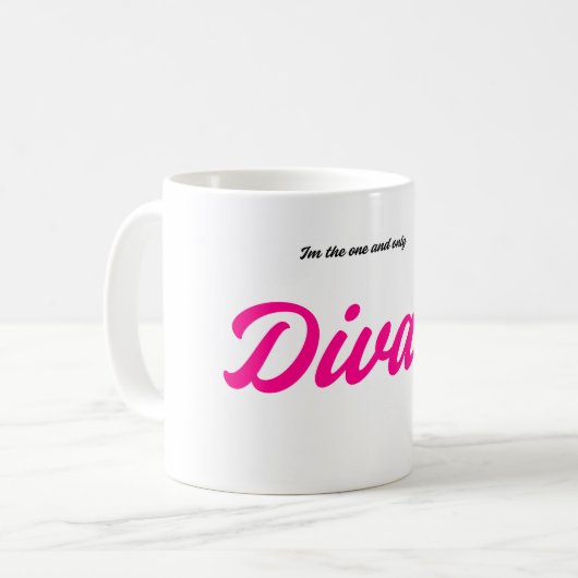 Diva – Tasse à café rose (Devant gauche)