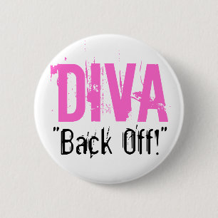 DIVA, terug! Buttonnen Ronde Button 5,7 Cm