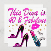 DIVA VAN 40E PARTIJ KAART (Voorkant / Achterkant)