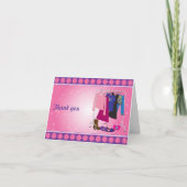 Diva van de mode dankt u kaardt bedankkaart (Voorkant)