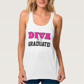 DIVA van een afgestudeerde! Tanktop (Voorkant)