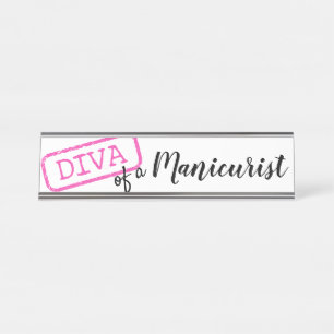 "DIVA" van een stagiair Bureau Naambordje