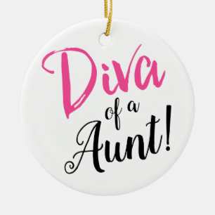 "DIVA van een tante!" Keramisch Ornament