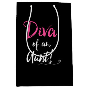 "DIVA van een tante!" Medium Cadeauzakje
