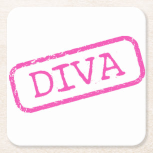"DIVA" VIERKANTE KARTONNEN ONDERZETTER