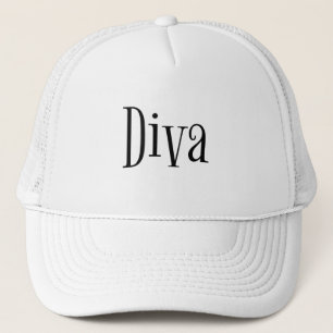 Diva Whimsical Typography Trucker Pet