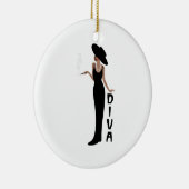 Diva Woman Keramisch Ornament (Rechts)