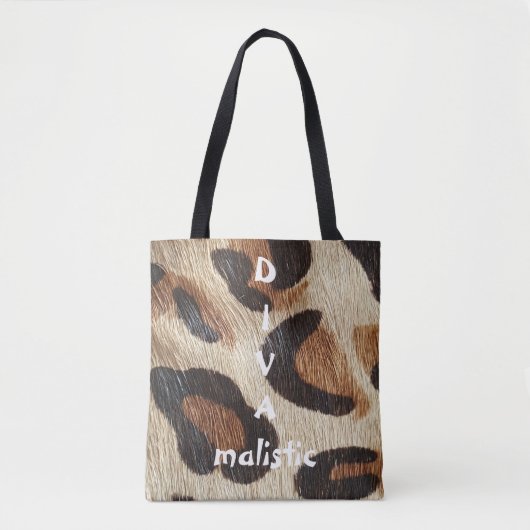 DIVAmalistisch-luipafdruk-Canvas tas (Voorkant)