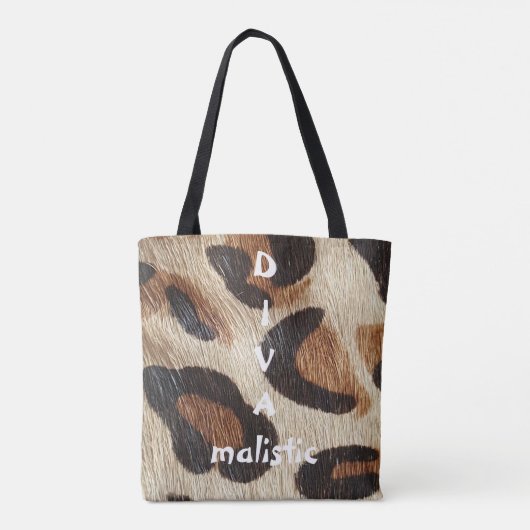 DIVAmalistisch-luipafdruk-Canvas tas (Achterkant)