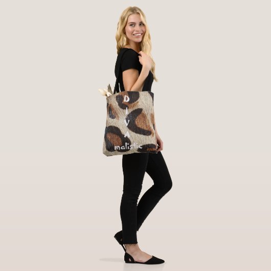 DIVAmalistisch-luipafdruk-Canvas tas (Op model)