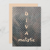 DIVAmalistisch Multicolor Snakeskin-afdrukplatte k (Voorkant / Achterkant)