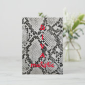 DIVAmalistisch Wenskaart voor snakeskin-afdrukflat (Staand voorkant)