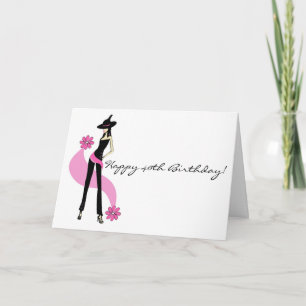 Diva's 40ste verjaardag Kaart voor vrouwen