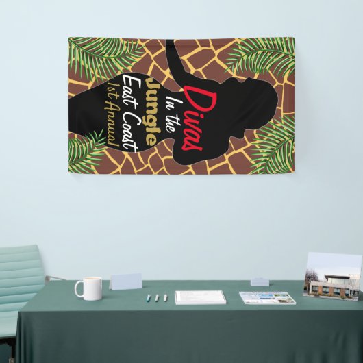 Divas dans la bannière de jungle (Salon professionnel)