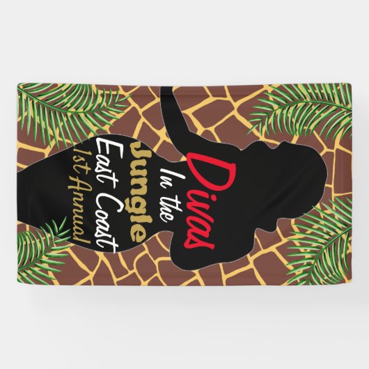 Divas dans la bannière de jungle (Horizontal)