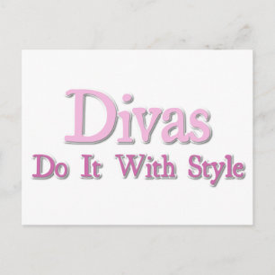 Divas doet het met stijl briefkaart