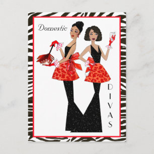 "Divas domestiques" Cartes postales Afro-Américain