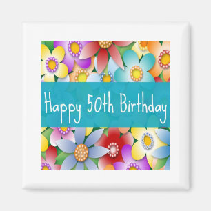 Diva's Happy 50th Birthday Magnet Magneet