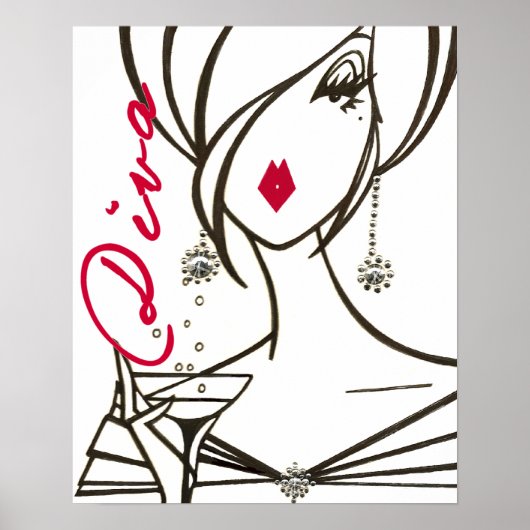 Divas Regel! Afdrukken Poster (Voorkant)