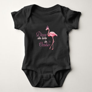 Divas wordt geboren in oktober/Flamingo Baby-pak Romper