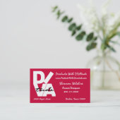 "DIVAtude" Visitekaartje (Staand voorkant)