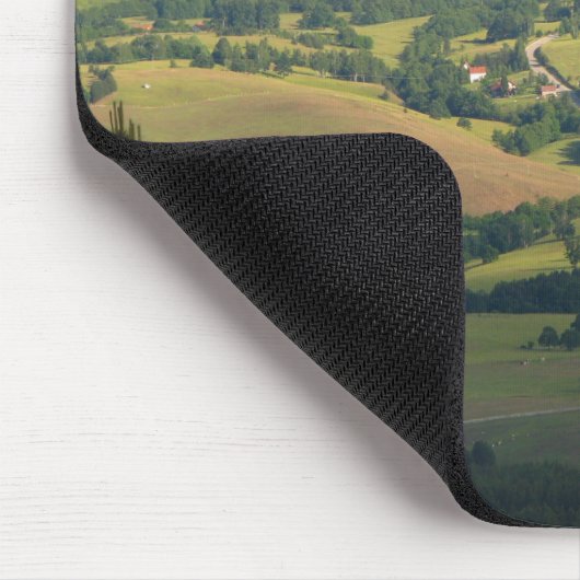 Divcibare groene velden mousepad muismat (Hoek)