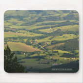 Divcibare groene velden mousepad muismat (Voorkant)