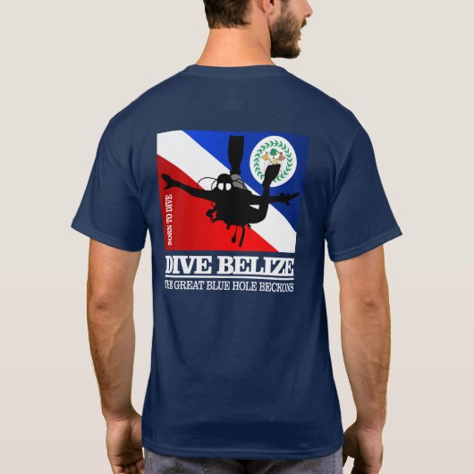Dive Belize DF2 T-shirt (Achterkant)