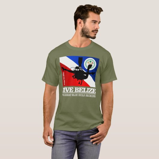 Dive Belize DF2 T-shirt (Voorkant volledig)