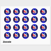 Dive Belize Ronde Sticker (Vel)