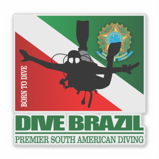 Dive Brazilië DF2 Sticker (Voorkant)
