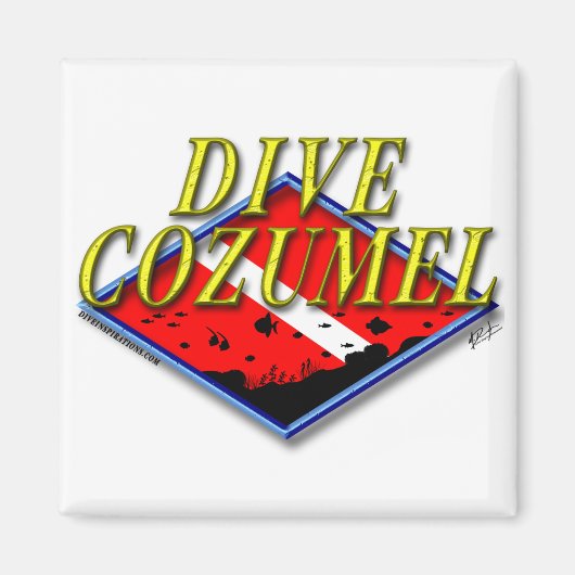 Dive Cozumel Magneet (Voorkant)