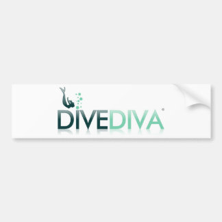 Dive Diva hieronder Bumpersticker