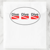 DIVE DIVE DIVE DIVE Sticker (Sac)