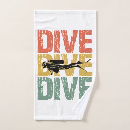 Dive Dive Dive - Plongée sous-marine plongée (Serviette à main)