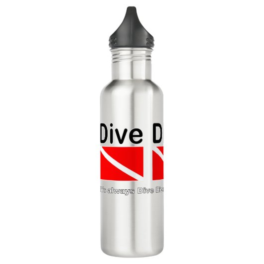 DIVE DIVE DIVE VUURstalen waterfles Waterfles (Links)